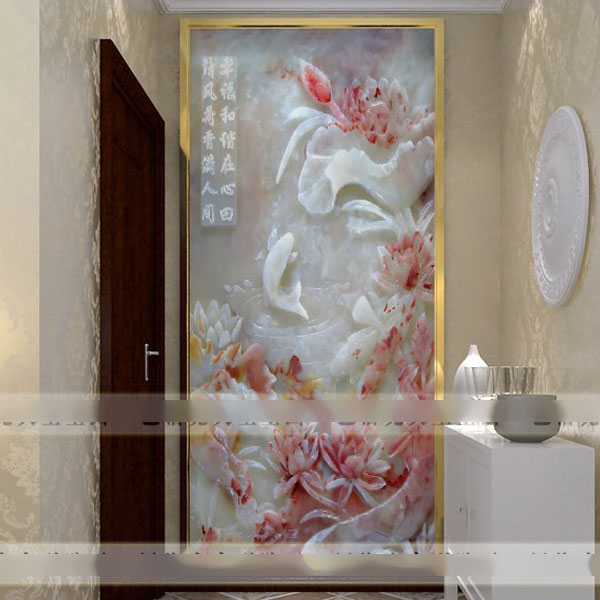 5Cgo 22308743074 客廳玄關大型壁紙畫定制 視覺立體浮雕牆紙 酒店賓館高貴景觀牆布 3D多規格 CHX86100