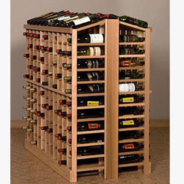 5Cgo 13024017110 商業展示紅酒架雙層簡約實木紅酒架子木架葡萄酒架子 紅酒專賣 酒窖收藏 CHX00330