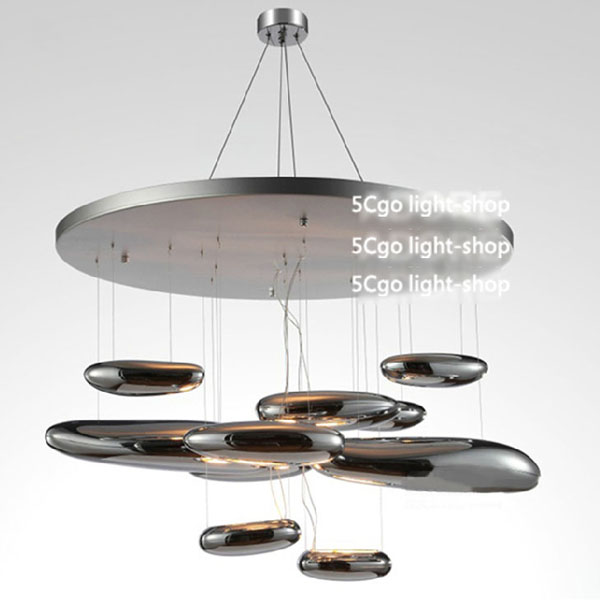 5Cgo   37218599901 北歐水銀蛋吊燈具 個性創意客廳餐廳燈飾 設計師的燈   LKM08100