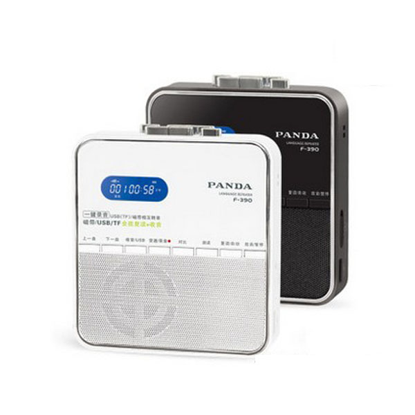 5Cgo 15914221572 熊猫 F-390錄音磁帶MP3英語學習機F390U盤TF卡磁帶轉錄復讀機 WXP56100