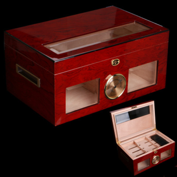 5Cgo 21010936743 雪茄盒 進口雪松木大號容量雪茄保濕盒雪茄櫃保濕雪茄盒高檔歐式雪茄盒 WXP08400
