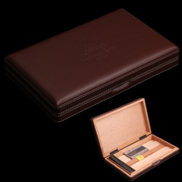 5Cgo 39171453081 高檔雪茄盒小羊皮雪茄盒進口煙盒保濕雪茄盒歐式雪茄櫃便攜裝 WXP09600