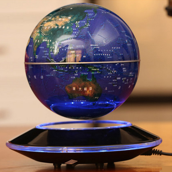 5Cgo 36614544910 6寸磁懸浮地球儀燈光自轉高檔地球儀圖書館創意地球儀辦公桌擺件 WXP85300