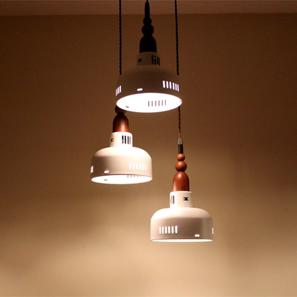 5Cgo 42737612854 餐廳燈吊燈三頭工業復古吊燈創意個性北歐白色吊燈現代簡約  LKM92200