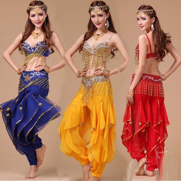 5Cgo 35722080662 印度風印度舞如意文胸 肚皮舞套裝印度服飾 部落印度舞演出服套裝 印度舞裙   GSX32200