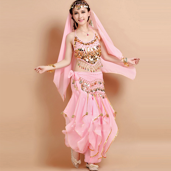 5Cgo 19327361591 印度風印度舞吊幣上衣蛋糕裙肚皮舞套裝印度服飾印度舞演出服套裝印度舞裙   GSX39000