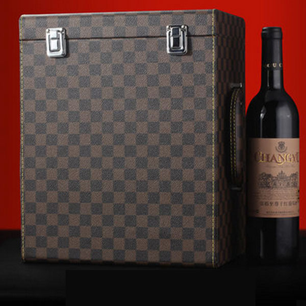 5Cgo 38865780478 高檔六支裝紅酒禮盒包裝盒酒箱6瓶裝皮制葡萄酒紅酒盒 WXP57000