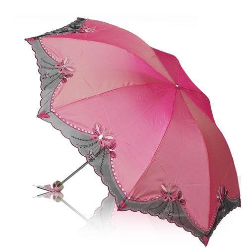 5Cgo [預購七天交貨】 16238752345 天堂傘 防紫外線遮陽傘 太陽傘 三折鋼骨晴雨傘雨傘折疊