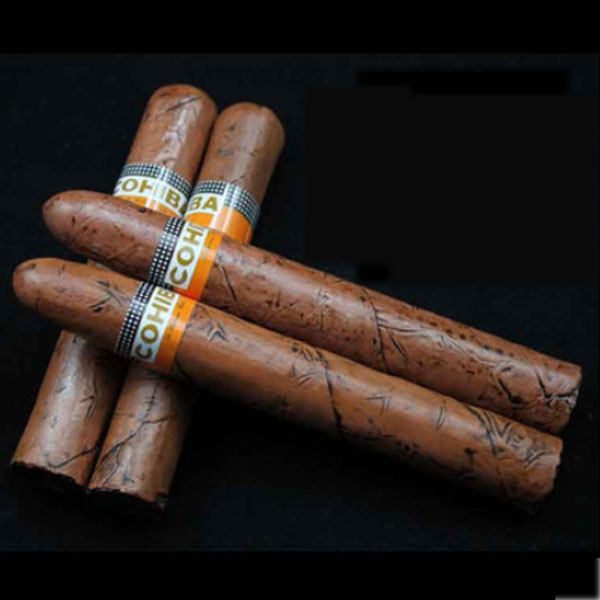5Cgo 38545638809 COHIBA高希霸樹脂材料雪茄道具雪茄模型雪茄拍攝道仿真雪茄 5根 WXP0700