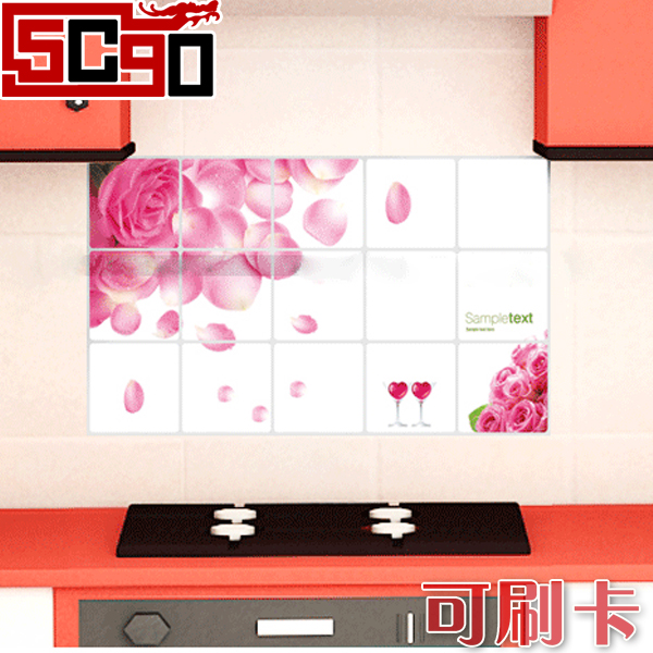 5Cgo 綠泡泡牆貼紙 廚房瓷磚防油貼紙透明鋁箔 耐高溫 牆紙 8款可選 P8000