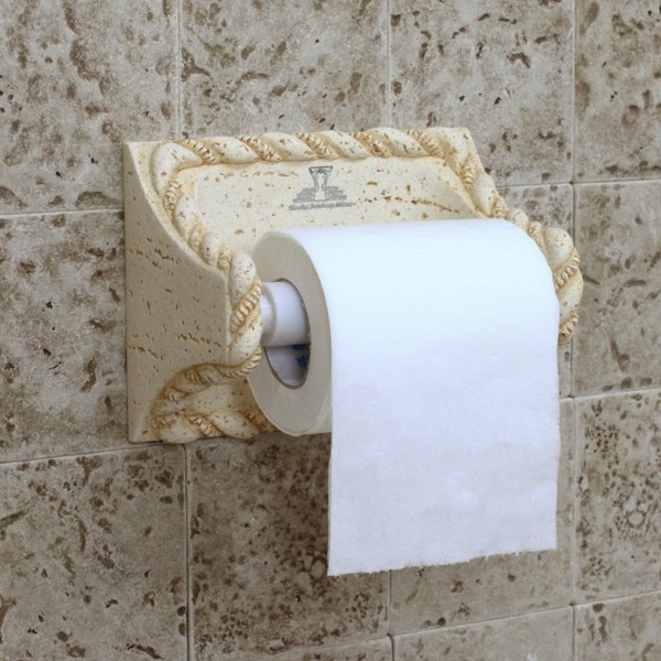 5Cgo 18833074245 茗嘉歐式石頭藝術雕花浮紋立體紙巾架卷筒紙衛生紙廁所擦手紙 AGL55000