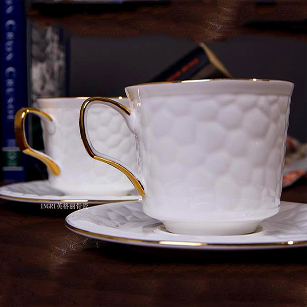 5Cgo 36749435494 英國下午茶杯24K金水杯骨瓷歐式咖啡杯碟英式茶杯高檔歐式紅茶杯 WXP55000