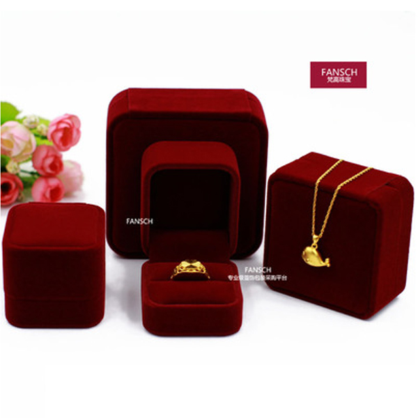 5Cgo 26294592188 婚禮戒指盒求婚首飾盒包裝盒高檔吊墜盒手镯盒手鏈盒珠寶盒鑽戒盒 10個 WXP09000