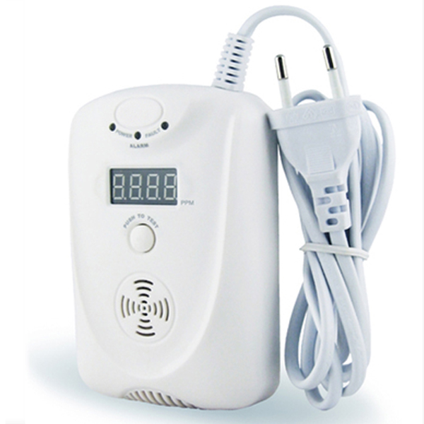 5Cgo 12785712672 天然氣報警器液化氣報警器煤氣報警器濃度顯示可電池供電燃氣報警器家用 WXP08200