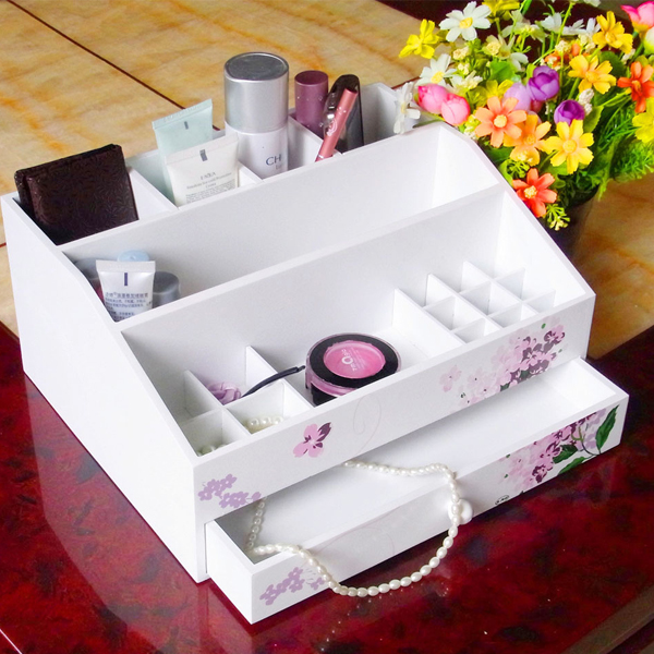 5Cgo 21916196521 歐式風格公主歐式首飾盒 手繪木制化妝盒 木質化妝品收納盒 儲物盒   GSX83100