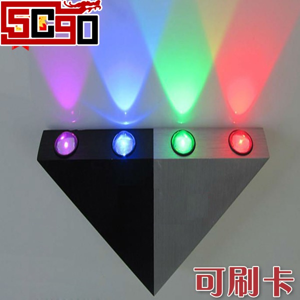 5Cgo LED4W/5W壁燈 變色燈 節能酒吧燈、KTV包房燈 客廳燈 過道燈  P0800
