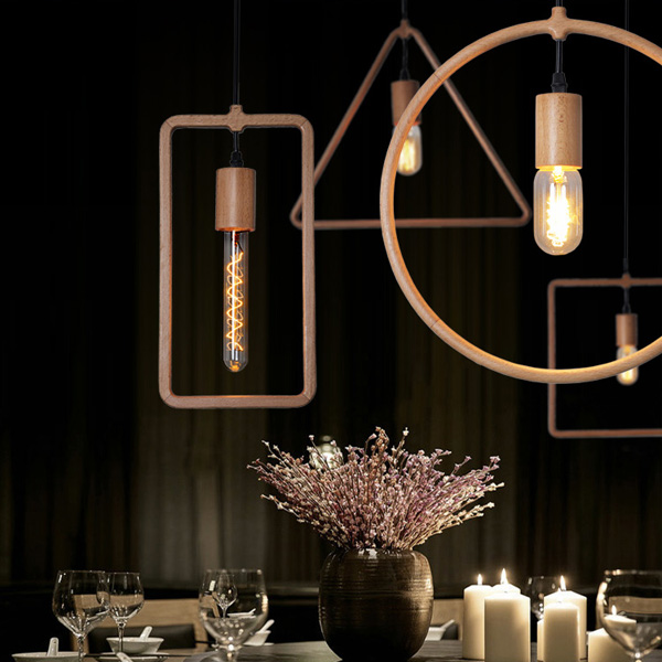 5Cgo 45202529147 設計師藝術創意燈具餐廳酒吧簡約新中式實木制吊燈-櫸木系類（單個）    LKM51200