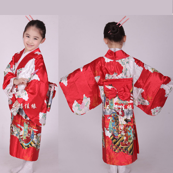 5Cgo 38436549035  兒童古裝日本和服民族服裝舞台演出服裝古裝日式和服   GSX06000