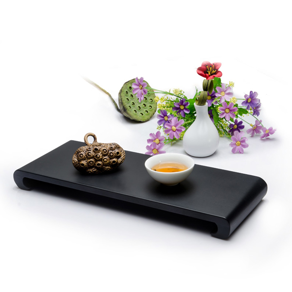 5Cgo  42214878549 茶具實木雕刻書卷托盤長方形木質托盤日式茶盤幹泡茶盤 LAY56100 