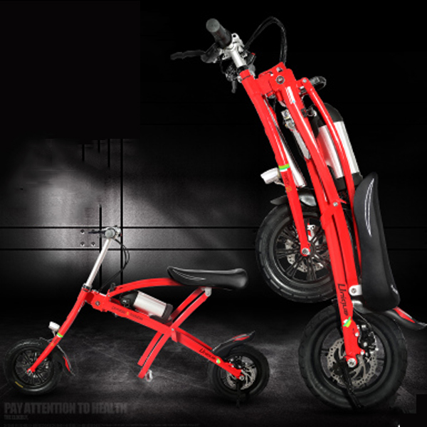 5Cgo 522177704386 出口歐美靈動12寸助力電動滑板車锂電折疊電動車自行車代步電瓶 WXP08530