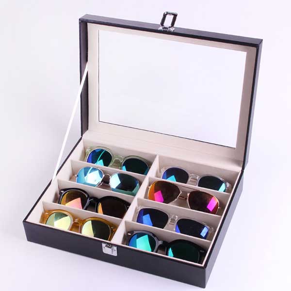 5Cgo 520101392362 眼鏡 墨鏡 太陽鏡展示盒 近視眼鏡盒收納盒 收藏盒 高檔眼鏡盒 盒子   GSX66000