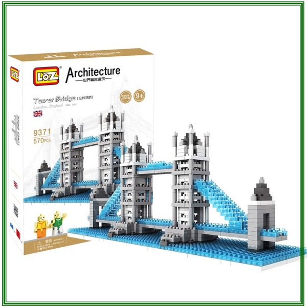 5Cgo 25149652476 loz 樂高積木拼插玩具世界著名建築物立體拼圖玩具鑽石迷你小顆粒積木9371倫敦橋 AGL99000