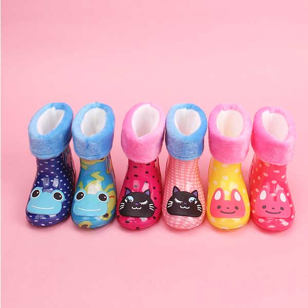 5Cgo 522723658885 兒童雨鞋男童女童時尚學生韓國雨靴卡通萌物小孩防滑寶寶水鞋  GSX42000