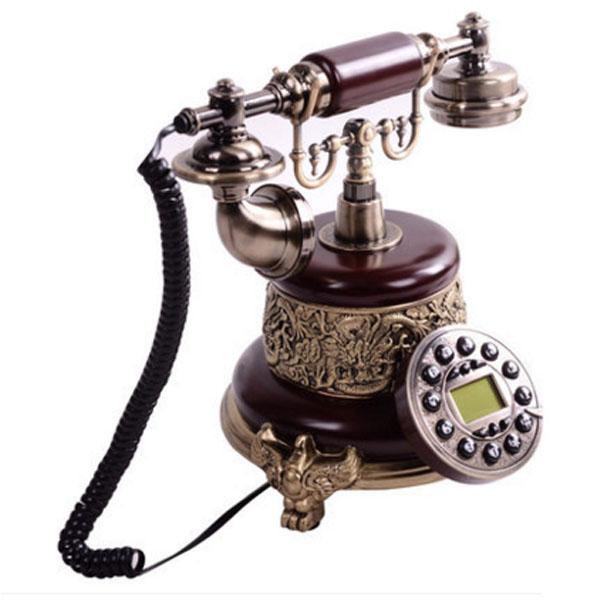 5Cgo 17678812813 歐式仿古電話機對講複古田園時尚創意電話家用老式上海古董電話歐美復古電話機 免提版 WXP80200