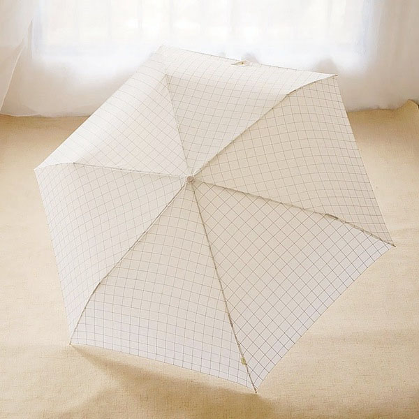5Cgo 528102222760 日系格子超輕全自動晴雨傘女折疊韓國創意小清新雨傘自開自收雨傘  GSX56000