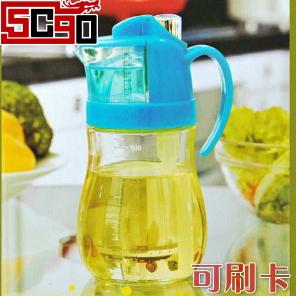 5Cgo 39950720634 健康油壺 定量玻璃油壺 定量計量 防漏油瓶 550ML AGL71000