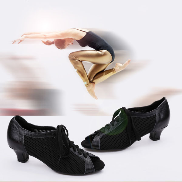 5Cgo 530943496201 成人現代舞鞋排舞鞋中跟廣場舞鞋拉丁舞鞋牛皮跳舞鞋  GSX87000