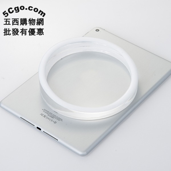 5Cgo 20659872181 ipad air mini 平板底座蘋果透明壓克力平板電腦展示架防滑圓形底座直徑15CM AGL97000