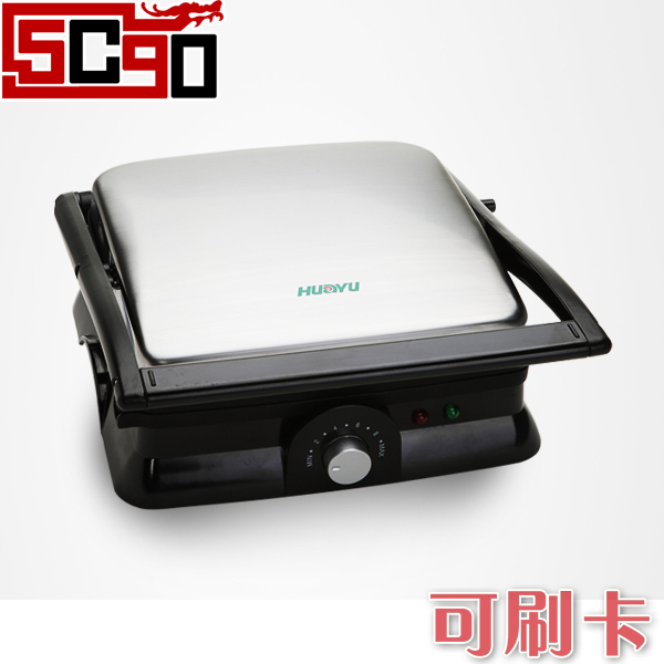 5Cgo 華裕 SW-73 家用雙面自動烤牛排機 燒烤機電煎鍋電烤盤 ( 插220V電) P00200