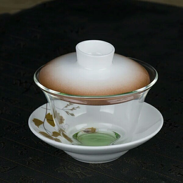 5Cgo 532991543377 大號骨瓷蓋碗三才碗耐熱玻璃蓋碗蓋碗茶具功夫單品茶具  HZS82100