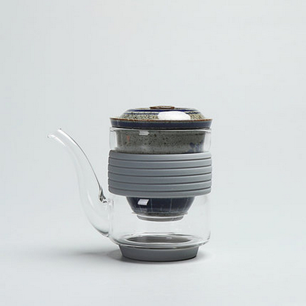 5Cgo 543016557615 耐熱高溫玻璃加厚公道杯帶陶瓷茶漏功夫茶具茶海圓形公杯過濾茶器 HZS84000