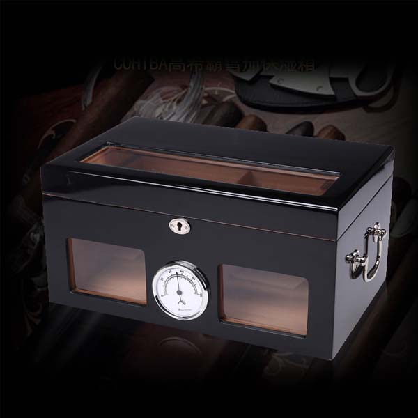 5Cgo 520898335649 西班牙雪松木烤漆雪茄盒雪茄櫃雪茄保濕盒進口煙盒高檔歐式雪茄盒 XMJ07700