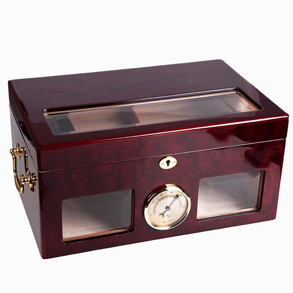 5Cgo 37049237277 西班牙鋼琴烤漆雪茄盒雪茄櫃保濕盒雪茄保濕盒高檔進口歐式雪茄盒雪松木 XMJ80600