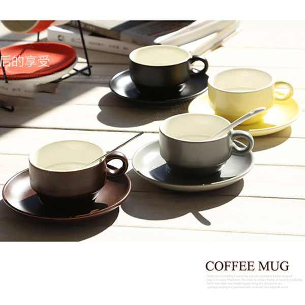 5Cgo 535890649362 歐式風格創意咖啡杯帶碟骨瓷馬克杯茶具陶瓷簡約咖啡廳家用多用途（4杯裝）XMJ86000