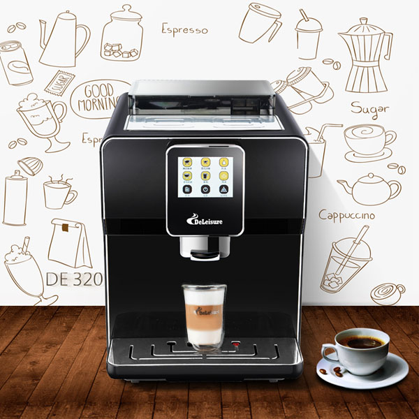 5Cgo 44990504710 德頤DE-320觸屏一鍵花式咖啡機家用意式全自動商用現磨泵式咖啡店通用（220V電）XMJ89430