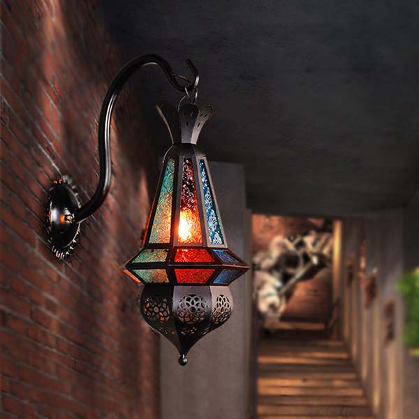 5Cgo 520778550797 漫咖啡燈具摩洛哥復古壁燈網咖酒吧咖啡廳壁燈特色餐廳壁燈過道燈   LYP98100