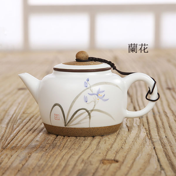 5Cgo 520365835432 手繪茶壺茶杯茶海茶盤茶道陶瓷功夫茶具套裝單壺手繪茶具過濾茶壺泡茶壺正品 HJT54000