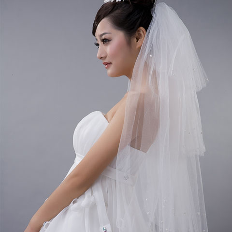 5Cgo 13300218553 新娘婚紗 新款甜蜜韓版頭紗 婚紗禮服配件 MIK63000