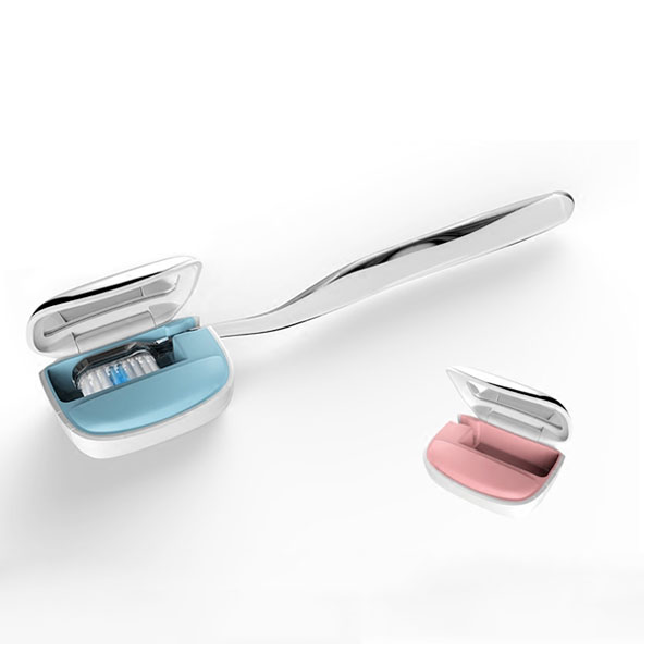 5Cgo 546331996799 出國旅行牙刷盒深紫外線LED消毒牙具盒 便攜式牙刷消毒機安全衛生-USB充電 XMJ06100