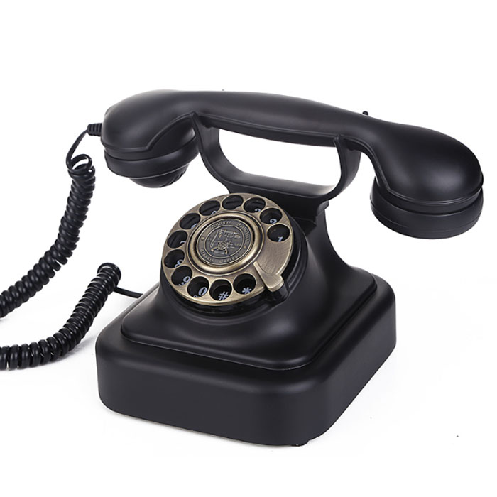 5Cgo 41406893524 派拉蒙1928歐式仿古復古電話機旋轉撥盤固定電話家用酒店辦公座機-旋轉撥號款 XMJ86300