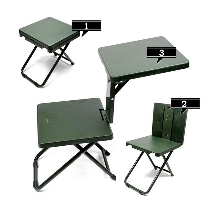5Cgo 559982687500 野外野戰士兵折疊椅軍迷部隊學習凳戶外折疊椅折疊寫字桌便攜折疊桌椅板凳 XMJ58000