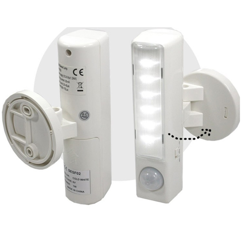 5Cgo 12797500455 超靈敏電池LED人體感應光控 小夜燈 櫥櫃衛生間樓梯燈 帶開關SHM47000