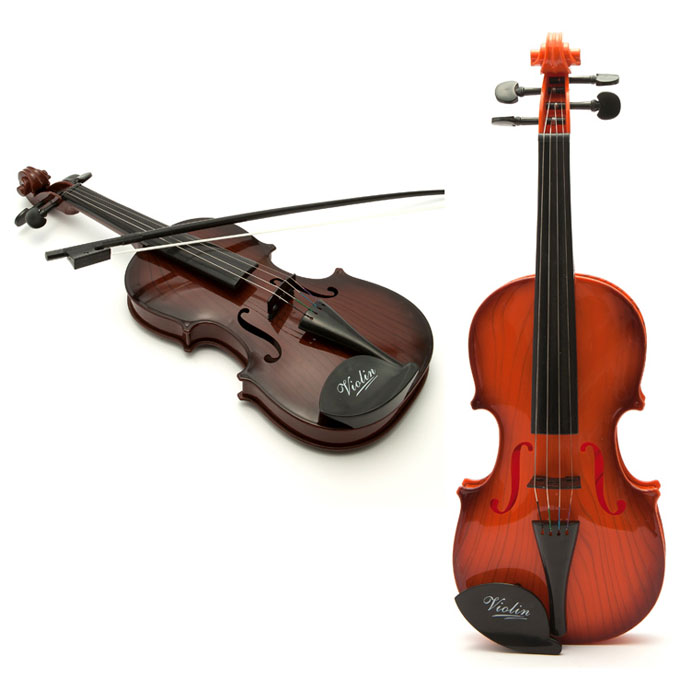 5Cgo 564137686191 兒童塑料玩具樂器玩具大號兒童小提琴仿真尤克里里小提琴帶琴弓幼兒園樂器生日禮物 HJT63000