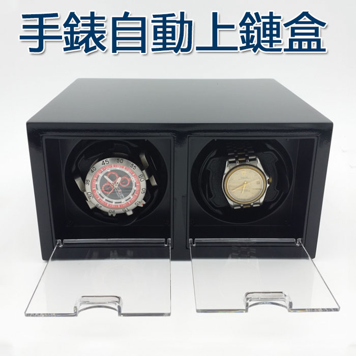 5Cgo 520328022856 智慧養錶器手錶搖表器自動上鏈盒上弦器手錶轉盒手錶展示盒手錶收藏-兩錶位 XMJ00500