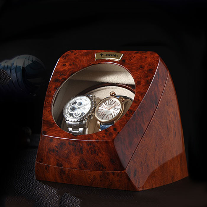 5Cgo 550166548485 高檔機械搖表器 手錶自動上鏈盒 進口馬達轉表器晃錶器兩錶位 手錶收藏盒 XMJ08500