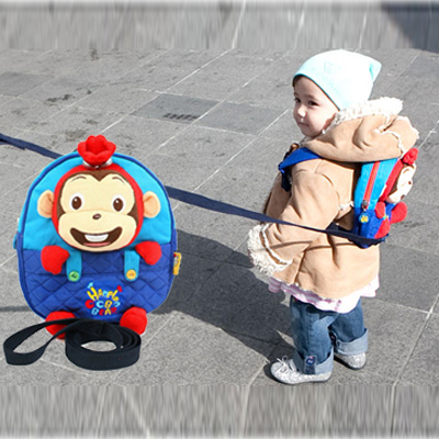 5Cgo  20367848574  韓版嬰幼兒寶寶防走失帶背包 可愛卡通兒童書包走路玩具兒童小書包1-4歲 YAN85000